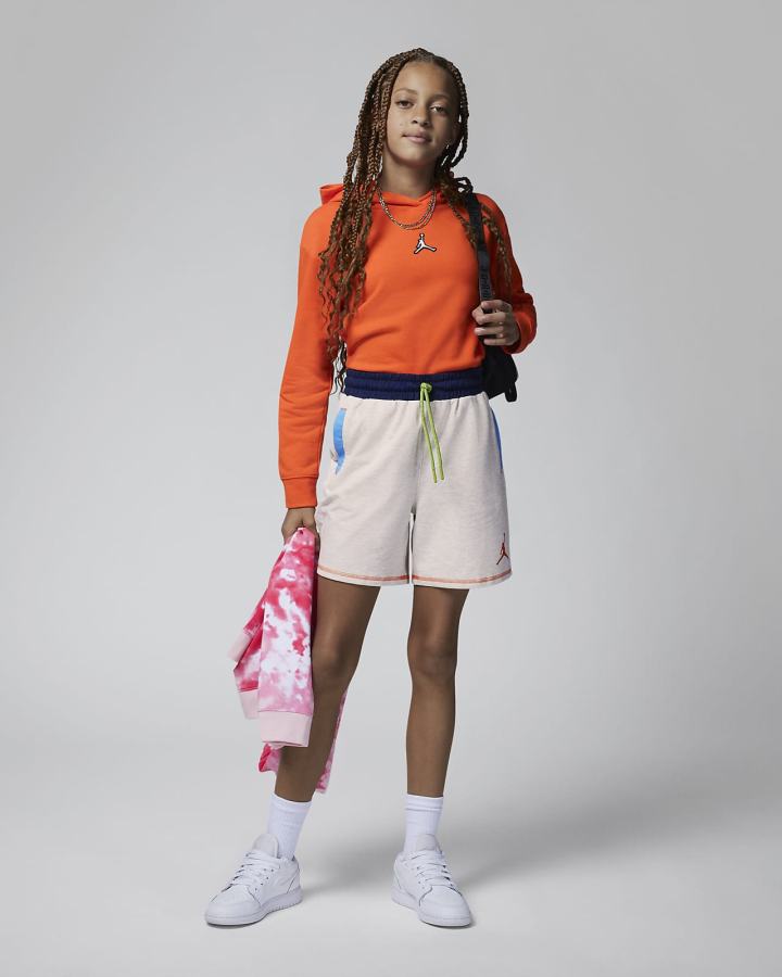Sudadera Con Capucha Nike Jordan Kids Niña Naranjas | GAPCQ-7853