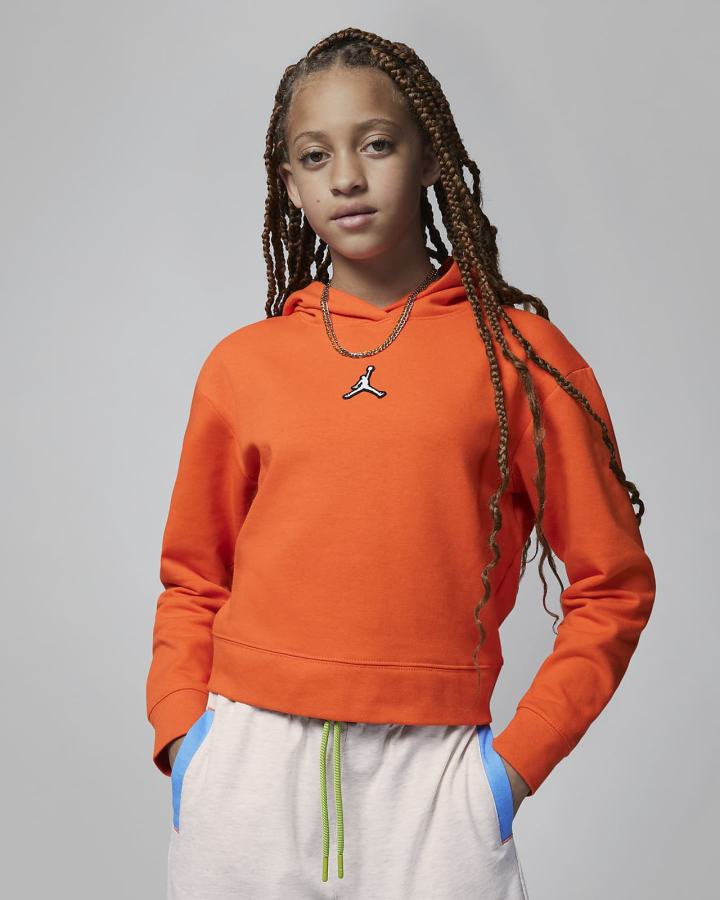 Sudadera Con Capucha Nike Jordan Kids Niña Naranjas | GAPCQ-7853