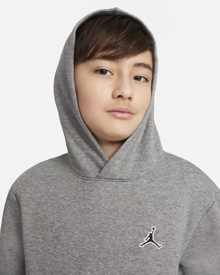 Sudadera Con Capucha Nike Jordan Kids Niño Gris Oscuro | LFBKV-0274