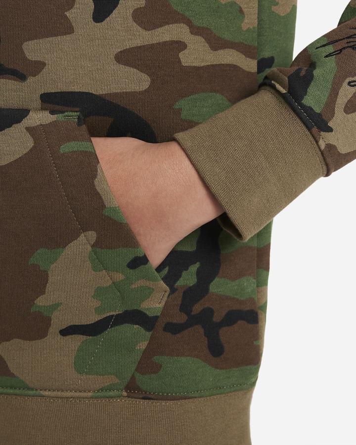 Sudadera Con Capucha Nike Jordan Kids Niño Camuflaje Verde | LUYBE-5640