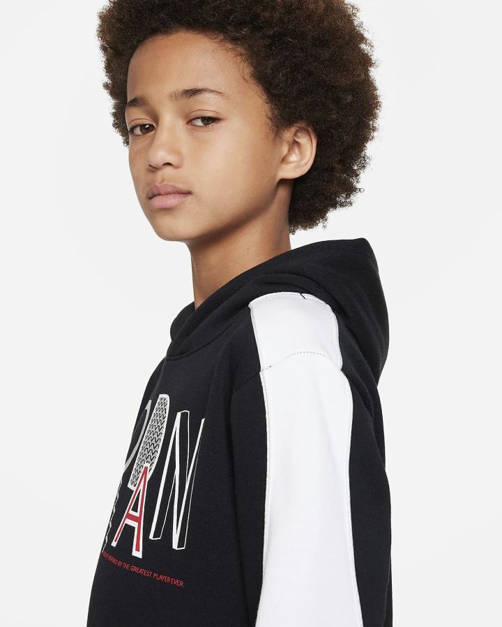 Sudadera Con Capucha Nike Jordan Kids Niño Negras | MSFXP-5739
