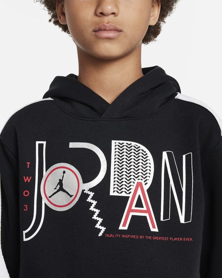 Sudadera Con Capucha Nike Jordan Kids Niño Negras | MSFXP-5739