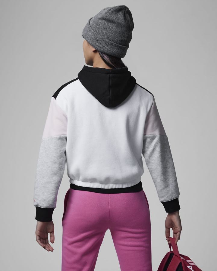 Sudadera Con Capucha Nike Jordan Kids Niña Blancas | ZUQVS-3751