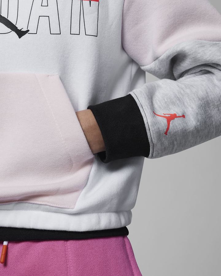 Sudadera Con Capucha Nike Jordan Kids Niña Blancas | ZUQVS-3751