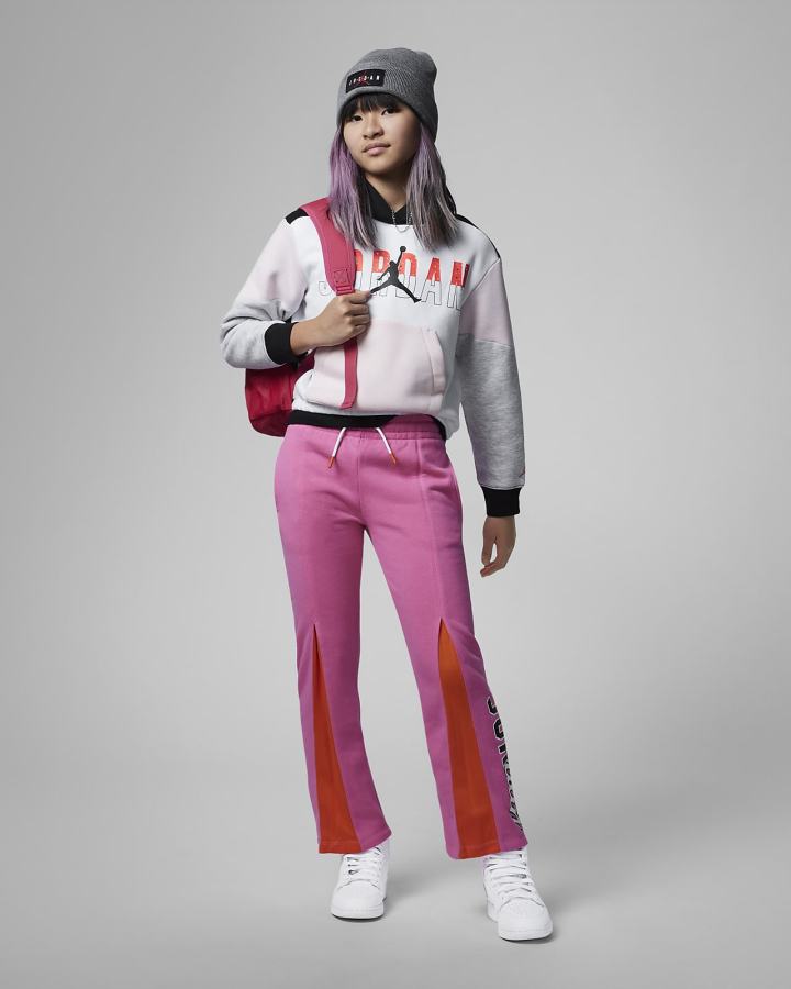 Sudadera Con Capucha Nike Jordan Kids Niña Blancas | ZUQVS-3751