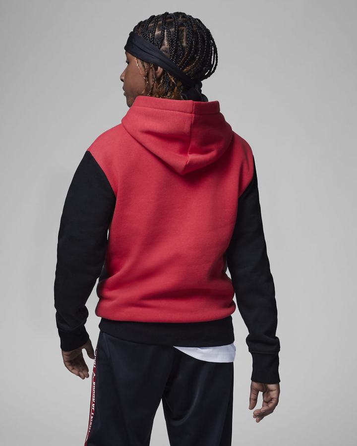 Sudadera Con Capucha Nike Jordan Kids Vert Tape Fleece Niño Rojas | DGFEM-9046