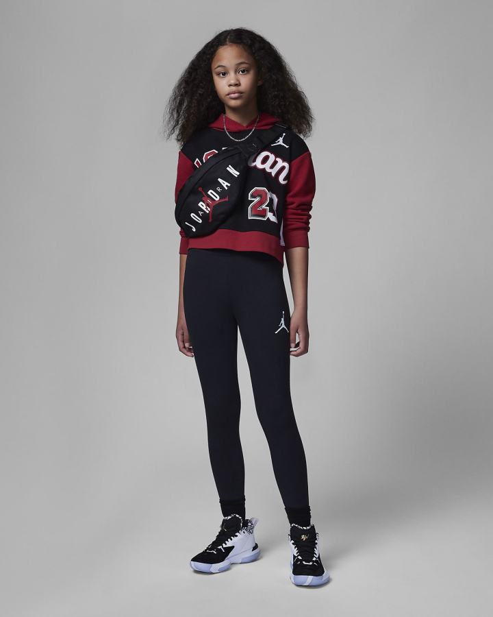 Sudadera Con Capucha Nike Jordan Kids You Can Play Boxy Niña Negras | ATULW-3048