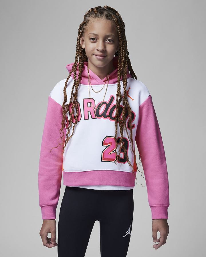 Sudadera Con Capucha Nike Jordan Kids You Can Play Boxy Niña Negras | ATULW-3048