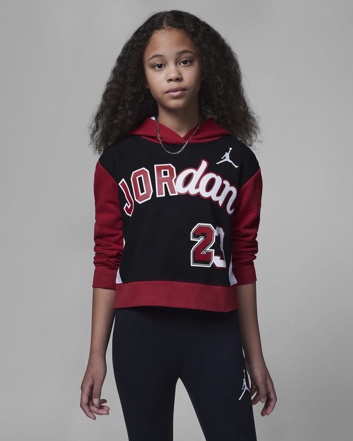 Sudadera Con Capucha Nike Jordan Kids You Can Play Boxy Niña Negras | ATULW-3048