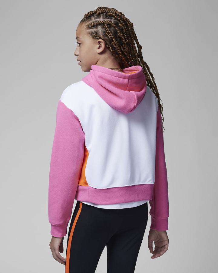 Sudadera Con Capucha Nike Jordan Kids You Can Play Boxy Niña Blancas | GEMFB-1674