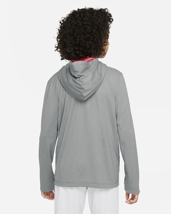Sudadera Con Capucha Nike Kids Full-Zip Training Niño Gris Oscuro | NYKZV-6219
