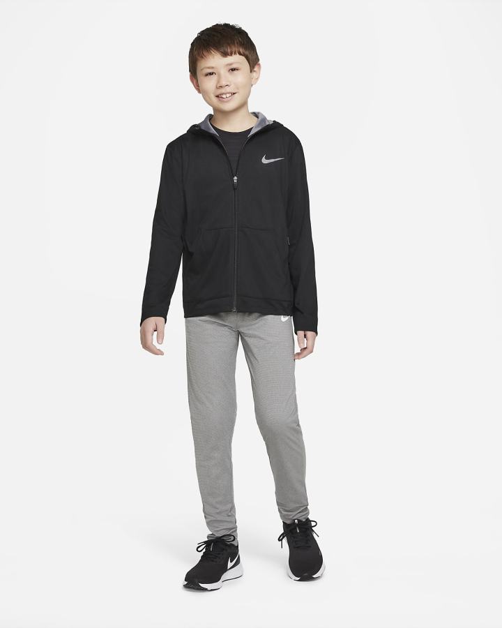 Sudadera Con Capucha Nike Kids Full-Zip Training Niño Negras | WKOLX-9017