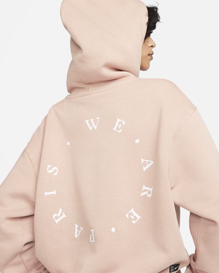 Sudadera Con Capucha Nike Paris Saint-Germain Fleece Mujer Rosas Blancas | DUZFV-5843