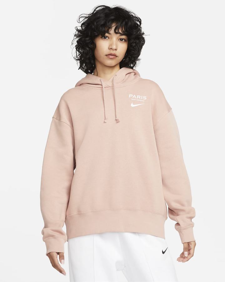 Sudadera Con Capucha Nike Paris Saint-Germain Fleece Mujer Rosas Blancas | DUZFV-5843