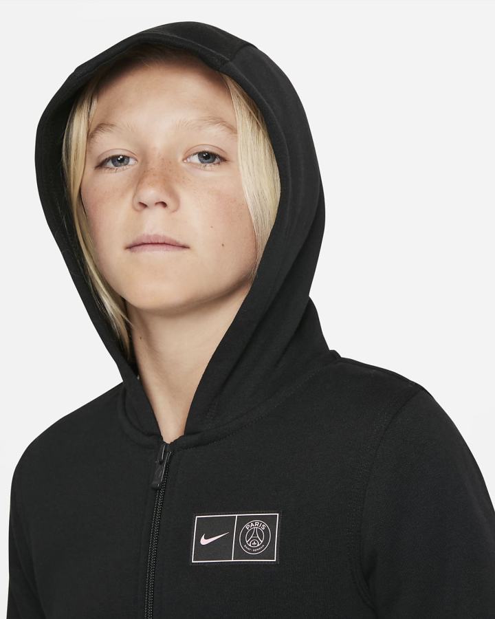 Sudadera Con Capucha Nike Paris Saint-Germain Kids Full-Zip Fleece Niño Negras | ZQCRM-9186