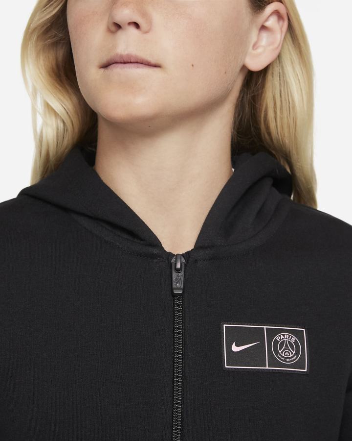 Sudadera Con Capucha Nike Paris Saint-Germain Kids Full-Zip Fleece Niño Negras | ZQCRM-9186