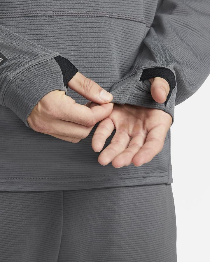 Sudadera Con Capucha Nike Pro Fleece Training Hombre Gris Negras | FPQKS-9251