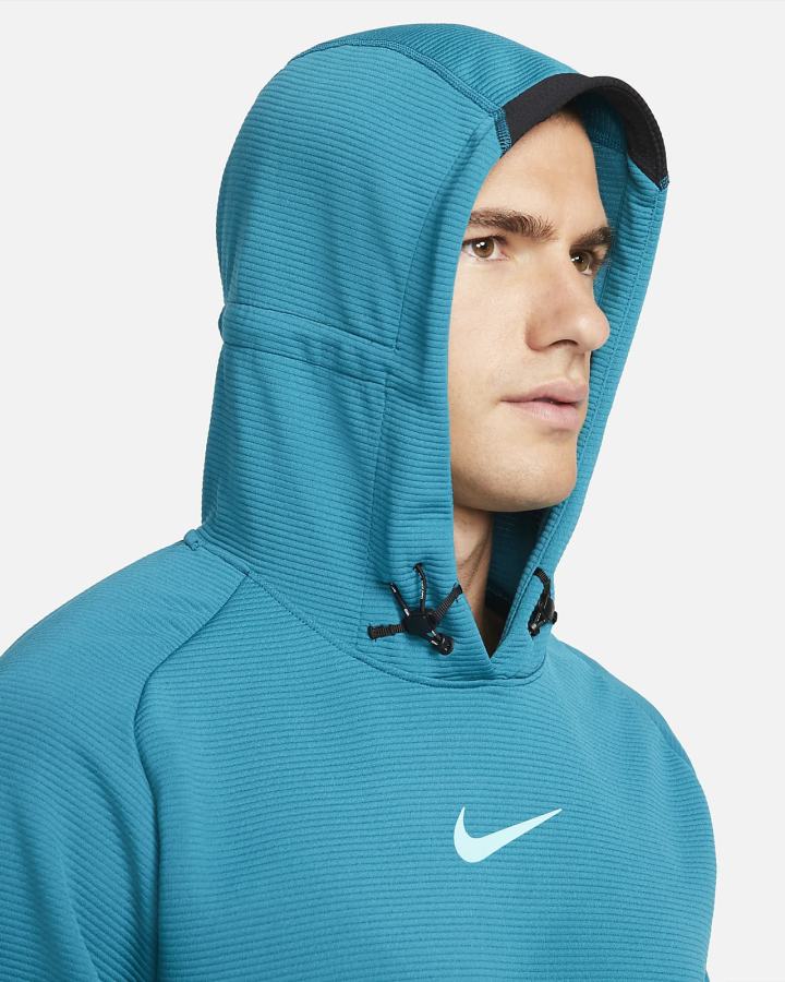 Sudadera Con Capucha Nike Pro Fleece Training Hombre Negras Turquesa | KDGFR-0157