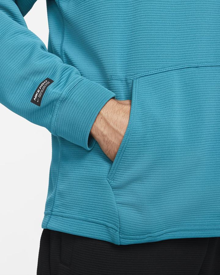 Sudadera Con Capucha Nike Pro Fleece Training Hombre Negras Turquesa | KDGFR-0157