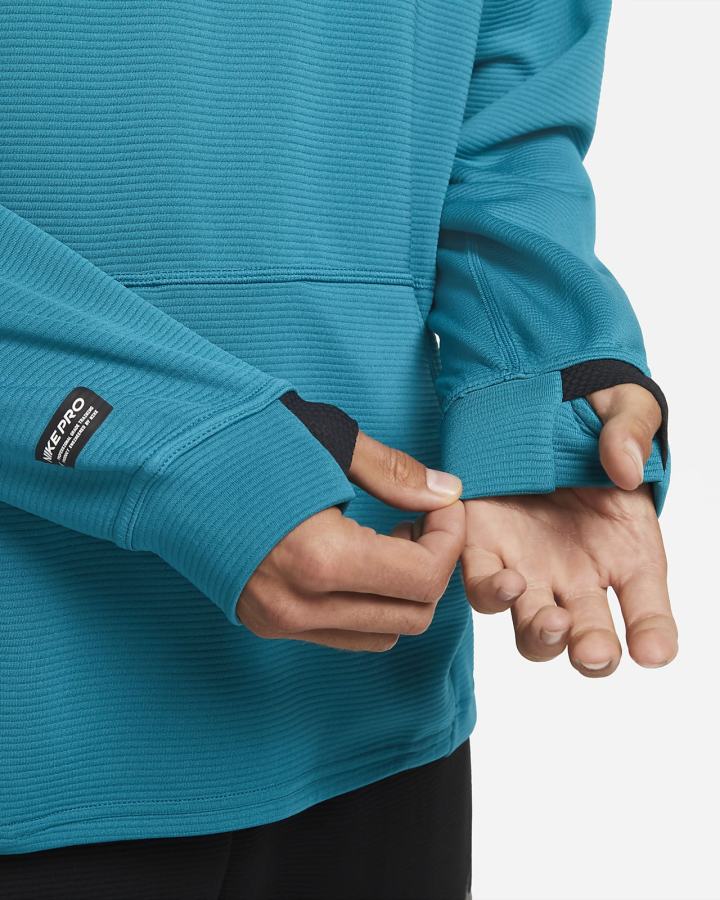 Sudadera Con Capucha Nike Pro Fleece Training Hombre Negras Turquesa | KDGFR-0157