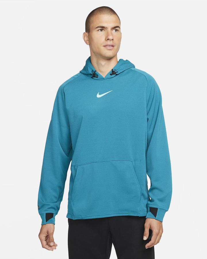 Sudadera Con Capucha Nike Pro Fleece Training Hombre Negras Turquesa | KDGFR-0157