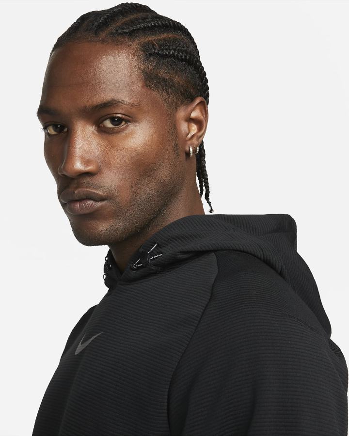 Sudadera Con Capucha Nike Pro Fleece Training Hombre Negras Gris | TIMDV-9347