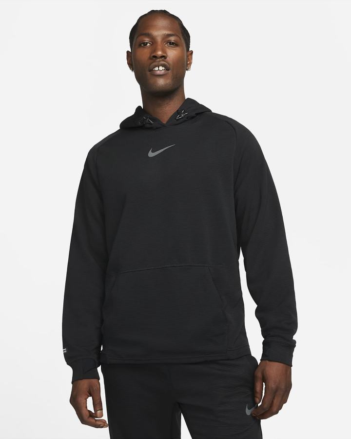 Sudadera Con Capucha Nike Pro Fleece Training Hombre Negras Gris | TIMDV-9347