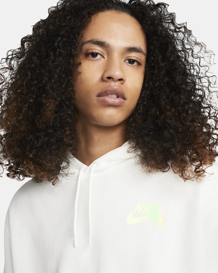 Sudadera Con Capucha Nike SB Estampadas Skate Hombre Blancas | IQVPM-6349