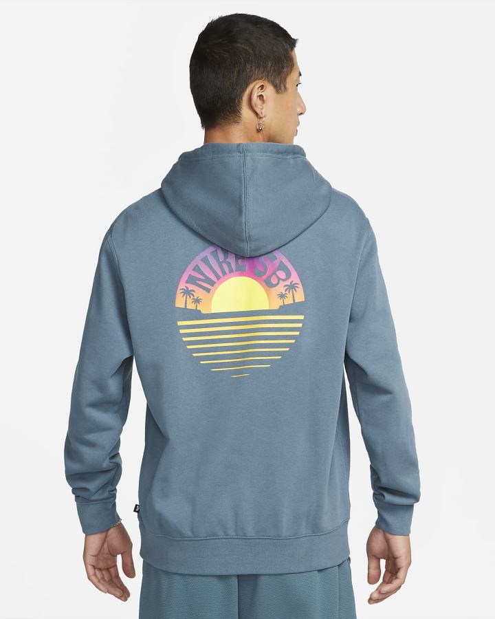 Sudadera Con Capucha Nike SB Estampadas Skate Hombre Gris Verde | LFJAX-4320
