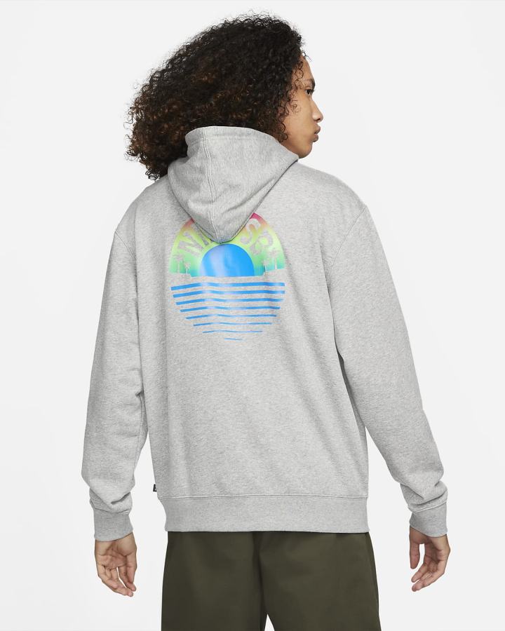 Sudadera Con Capucha Nike SB Estampadas Skate Hombre Gris Oscuro | VOPRM-9231
