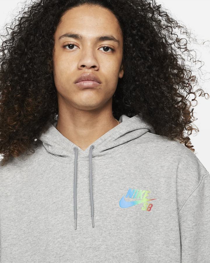 Sudadera Con Capucha Nike SB Estampadas Skate Hombre Gris Oscuro | VOPRM-9231