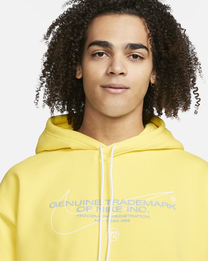 Sudadera Con Capucha Nike SB Fleece Skate Hombre Amarillo | HJICP-8243