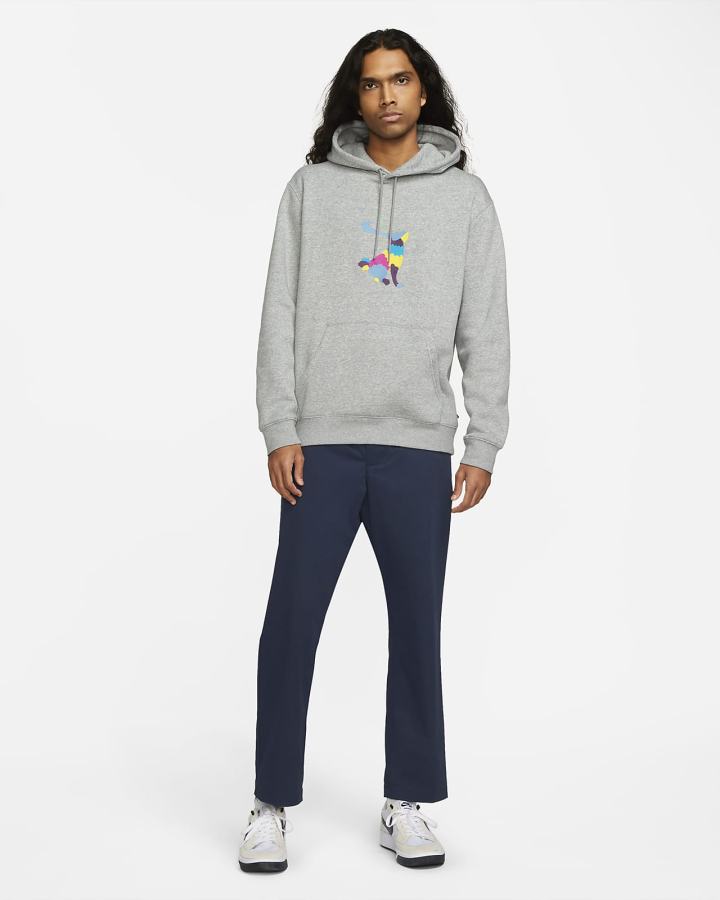 Sudadera Con Capucha Nike SB Skate Hombre Gris Oscuro | PALWY-6314