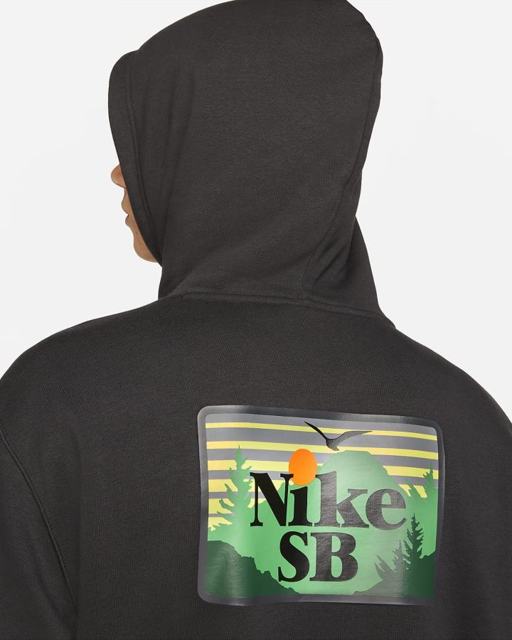 Sudadera Con Capucha Nike SB Skate Hombre Negras Amarillo | TVYIX-3764