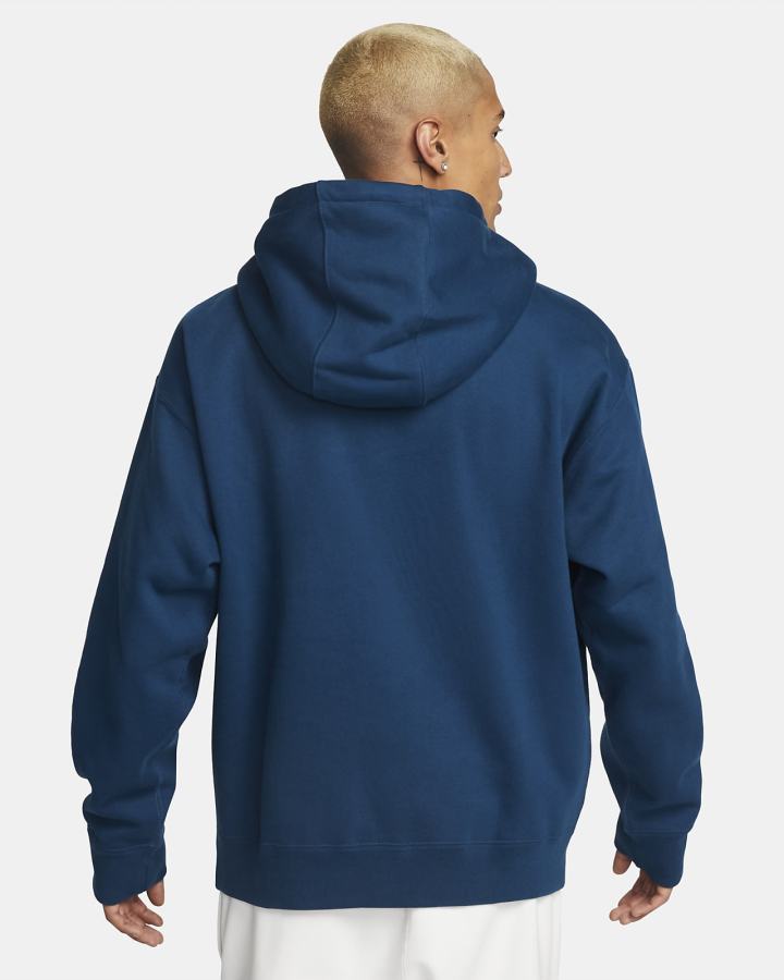 Sudadera Con Capucha Nike Solo Swoosh Fleece Hombre Azules Blancas | FMYKS-5603