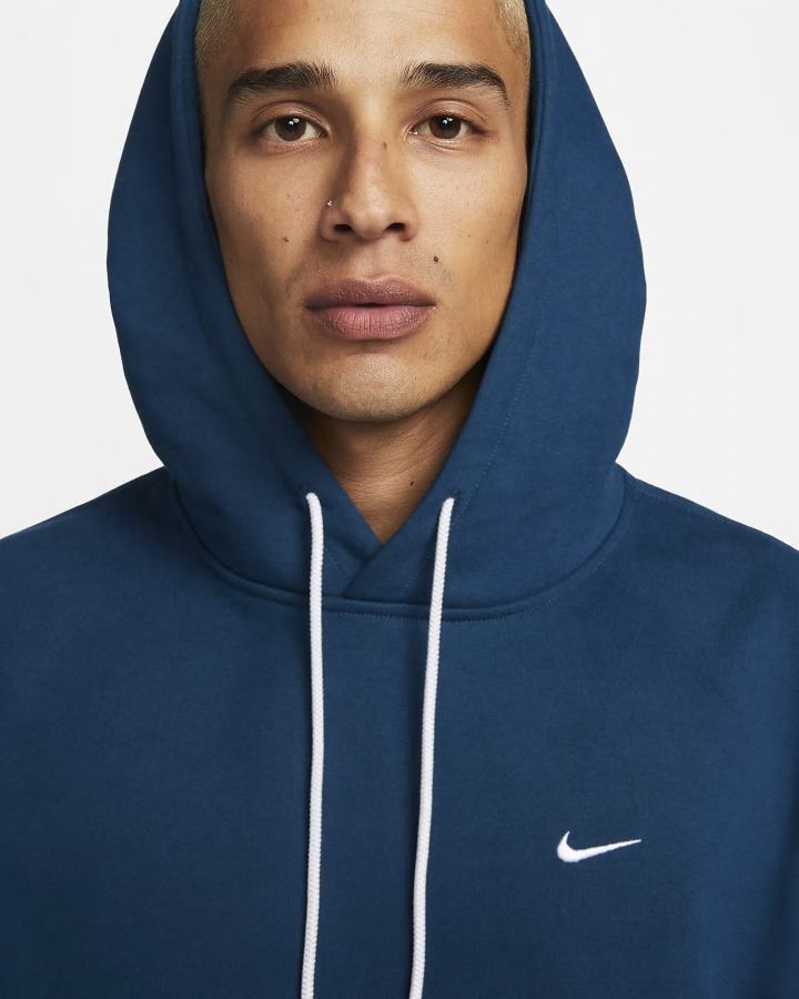 Sudadera Con Capucha Nike Solo Swoosh Fleece Hombre Azules Blancas | FMYKS-5603