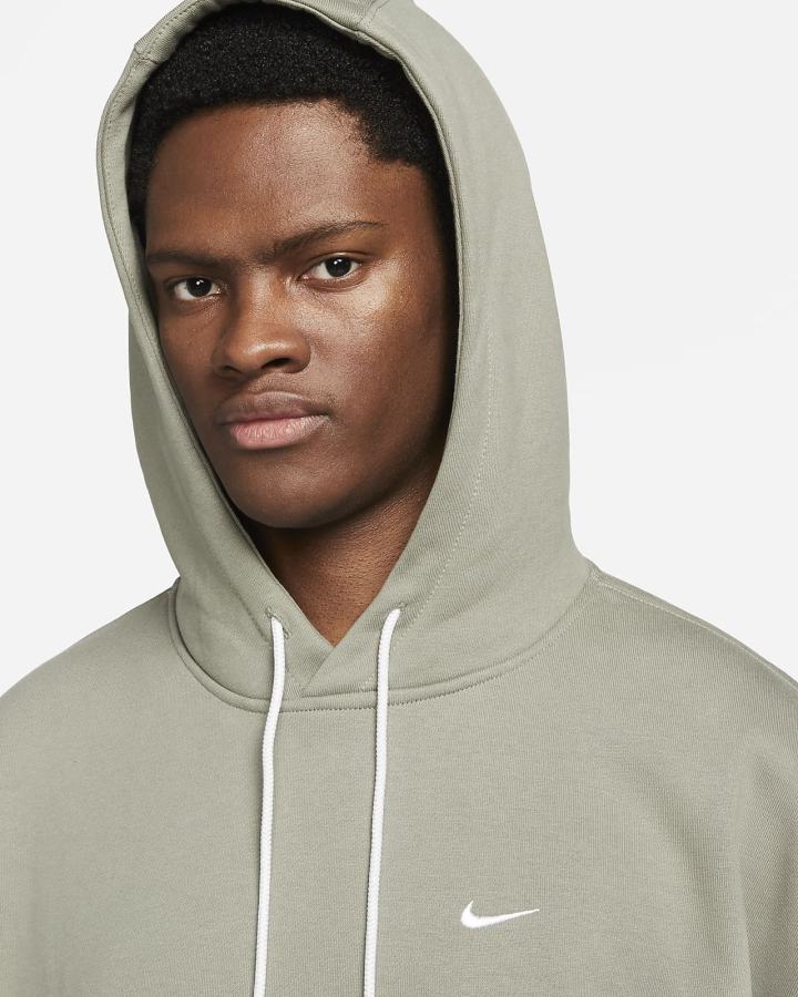 Sudadera Con Capucha Nike Solo Swoosh Fleece Hombre Blancas | JDSON-6951