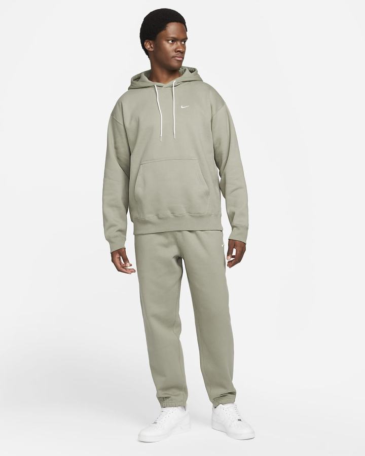 Sudadera Con Capucha Nike Solo Swoosh Fleece Hombre Blancas | JDSON-6951