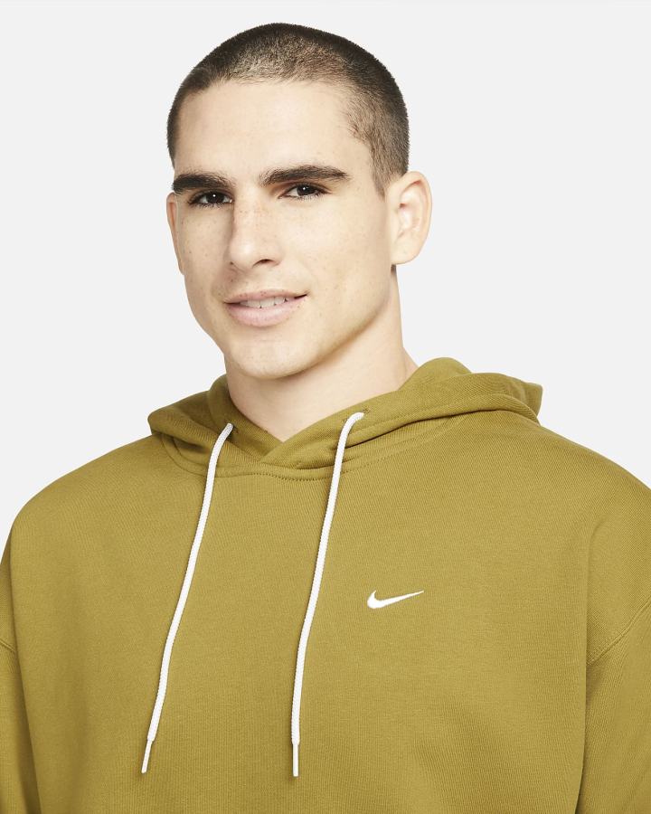 Sudadera Con Capucha Nike Solo Swoosh Fleece Hombre Blancas | SEMPW-4583