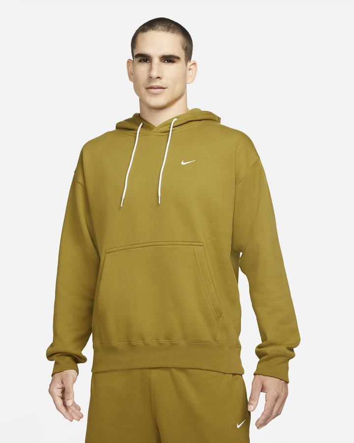 Sudadera Con Capucha Nike Solo Swoosh Fleece Hombre Blancas | SEMPW-4583