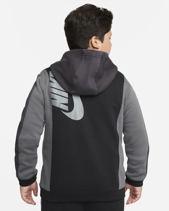 Sudadera Con Capucha Nike Sportswear Amplify Kids Niño Negras Gris Oscuro | RLPHY-2637