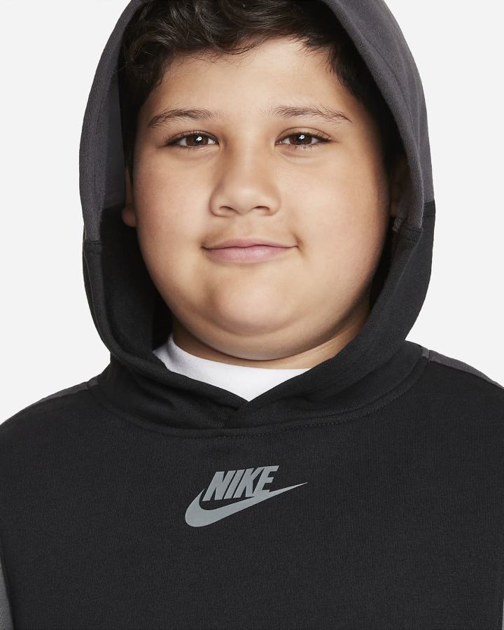 Sudadera Con Capucha Nike Sportswear Amplify Kids Niño Negras Gris Oscuro | RLPHY-2637