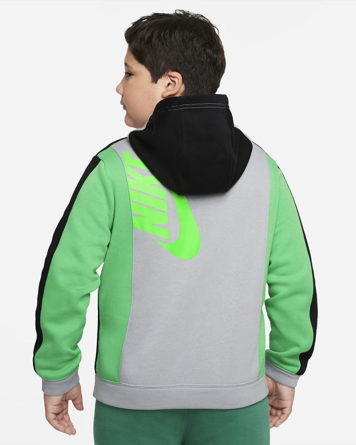 Sudadera Con Capucha Nike Sportswear Amplify Kids Niño Gris Claro Negras Verde Claro | VKDPW-4218