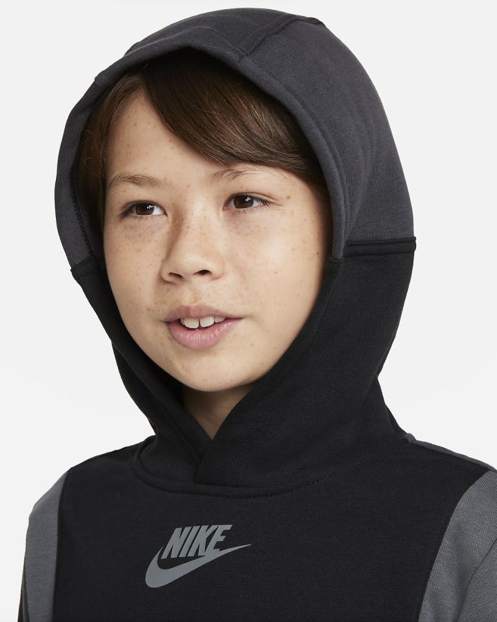 Sudadera Con Capucha Nike Sportswear Amplify Kids Niño Negras Gris Oscuro | YVGAQ-2918
