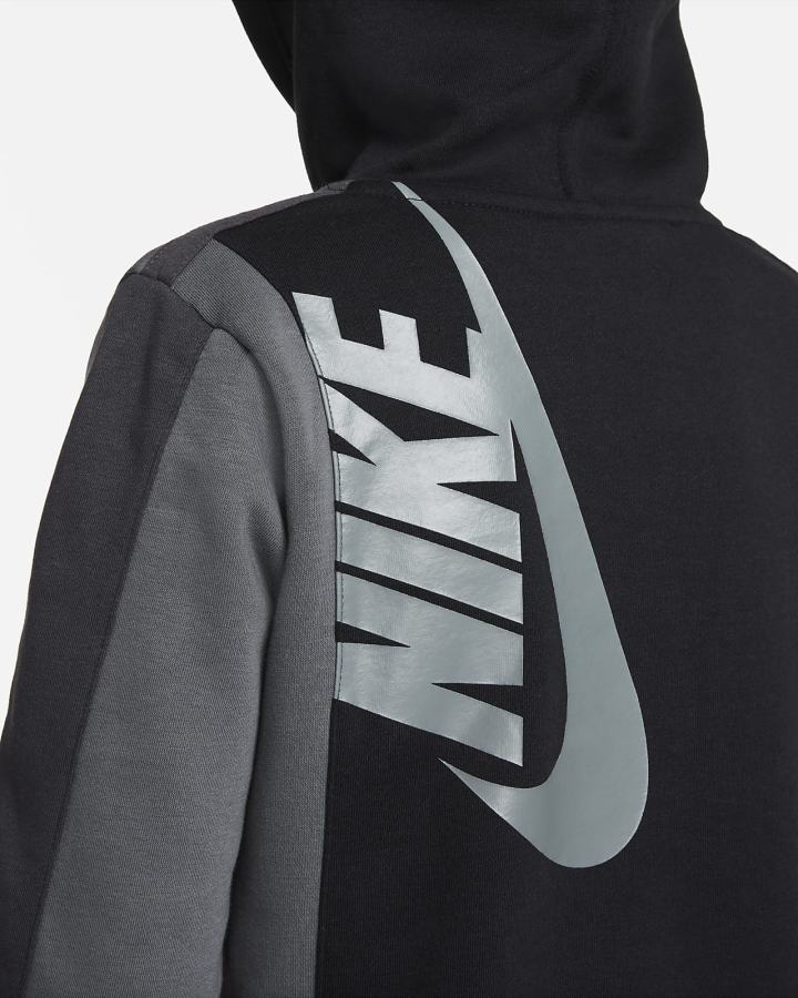 Sudadera Con Capucha Nike Sportswear Amplify Kids Niño Negras Gris Oscuro | YVGAQ-2918