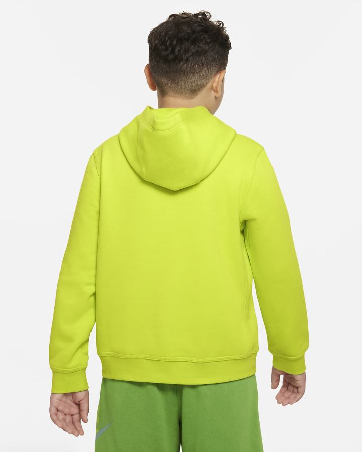 Sudadera Con Capucha Nike Sportswear Club Fleece Kids Niña Verde | ANSUP-4025