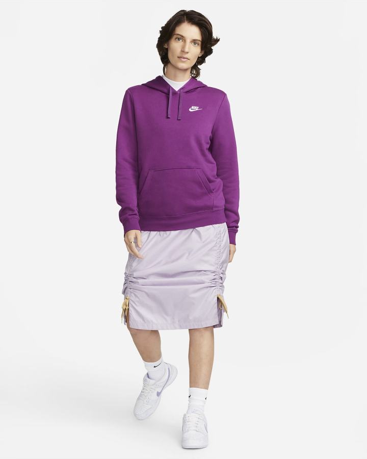 Sudadera Con Capucha Nike Sportswear Club Fleece Mujer Blancas | ASJRW-4216