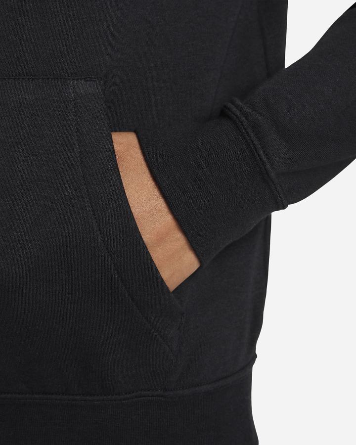 Sudadera Con Capucha Nike Sportswear Club Fleece Funnel-Neck Glitter Mujer Negras | ASQVF-2739