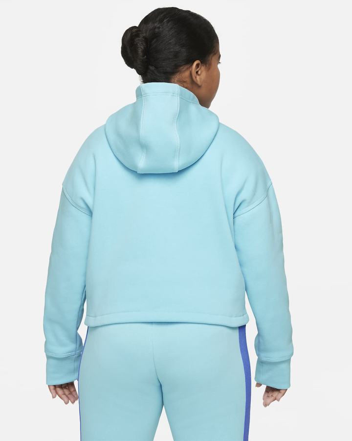Sudadera Con Capucha Nike Sportswear Club Fleece Kids (Extended Size) Niña Azules | BDYWK-4502