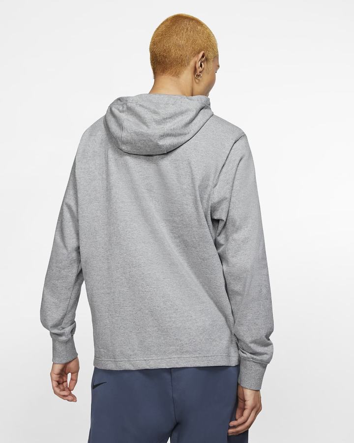 Sudadera Con Capucha Nike Sportswear Club Hombre Gris Oscuro Blancas | BTGSZ-5497